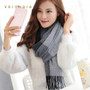 VEITHDIA Hot Autumn Winter Female Wool Scarf Women Cashmere Scarves Wide Lattices Long Shawl Wrap Blanket Warm Tippet wholesale