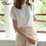 Womens Elegant Chiffon Shirt/ Fashion Short Crop Blouse Casual or Formal Wear