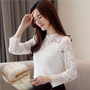 Womens Long Sleeve Ruffle Top/Lace Blouses Casual or Formal Wear