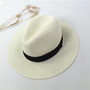 DeePom Panama Hat Summer Sun Hats for Women Man Beach Straw Hat for Men UV Protection Cap chapeau femme 2020 Folding Korean Jazz