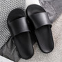 Women Slippers Shoes Casual Slip On Unisex Black Slides