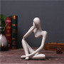 Sculpture Modern Abstract Art Thinker Figure for Bookends andDisplay