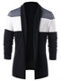 Open Front Casual Mens Cardigan