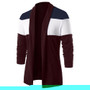 Open Front Casual Mens Cardigan