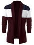 Open Front Casual Mens Cardigan