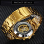 T-Winner Gold Vintage Mechanical Watch