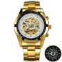 T-Winner Gold Vintage Mechanical Watch