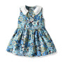 Summer Girl Sleeveless Flower Print Formal Dress Little Girls Princess Dresses