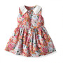 Summer Girl Sleeveless Flower Print Formal Dress Little Girls Princess Dresses