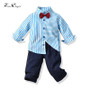 Boy Clothing Sets Long Sleeve Stripe Shirt+Pants 2PCS Outfits