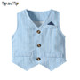 Spring&Autumn Baby Boy Gentleman Suit White Shirt with Bow Tie+Striped Vest+Trousers 3Pcs