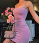 Summer Slim Women's Mini Tight Dress Thin Shoulder Strap