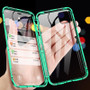 Double Sided Magnetic Adsorption Metal Glass Case For iPhone 11 Pro XR XS Max For iPhone 7 8 6 Plus SE2 360 Full Protector Cover