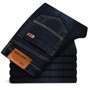 Brand 2020 New Men's Fashion Jeans Business Casual Stretch Slim Jeans Classic Trousers Denim Pants Male Black Blue