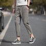 Casual Ankle-Length Plaid Pants Men Trousers Streetwear Jogger Pants Men Sweatpants Slim Fit Men Pants 2020 New