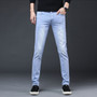 2020 New Arrival Men's Denim Jeans Straight Full Length Pants with High Elasticity Slim Pants Man Fashion Mid-waist Jeans men