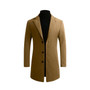 Vintage Blazer Coats Casual Stand Collar Jackets Male Slim Fit