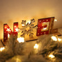 Christmas decorations for home Wooden letter