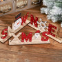 Christmas decorations for home Wooden letter