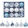 12pcs 5.5cm Noel Christmas Tree Ball Hanging