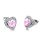 Luxury Stud Earrings Fashion Small Opal Heart Earrings For Women