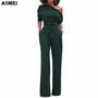 Elegant One Shoulder Sash Jumpsuit (S - 2XL)