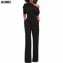 Elegant One Shoulder Sash Jumpsuit (S - 2XL)