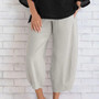 Women Cotton Summer Casual Wide Leg Pants