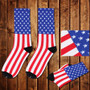 USA / American Flag Breathable Men Cotton Socks