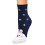 Funny Snow Flake Winter Design Socks for Women