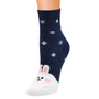 Funny Snow Flake Winter Design Socks for Women