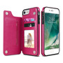 KISSCASE Retro PU Leather Case & Multi Card Holder For iPhone X 6 6s 7 8 Plus 5S SE