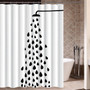 African Woman Shower Curtain Polyester Fabric Bathroom Curtain for Home Bath Decor