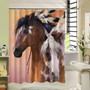 Horse Shower Curtain Eco-friendly Washable Bath Home Decor