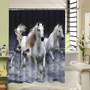 Horse Shower Curtain Eco-friendly Washable Bath Home Decor