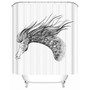 Horse Shower Curtain Eco-friendly Washable Bath Home Decor