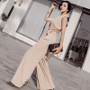 V-neck Jumpsuits Wide Leg