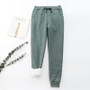 Winter Cashmere Harem Warm Pants Women Thick Lambskin