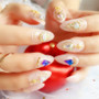 Acrylic Press On Nails Glitter Diamante Fake Nails  Smooth Long Pointed Full Cover False Nail for Fingers