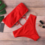 High Waist Strapless Bikini