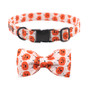 Pumpkin Dog Collar w/ Detachable Bow