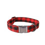 Buffalo Plaid Cat & Dog Collar w/ Detachable Bow
