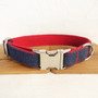 The Red Jean Dog Collar w/ Detachable Bow