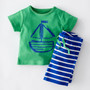 T Shirts and Stripped Shorts ) - Various Colors & Styles - (12M - 5Y)