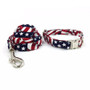 The "Merica" Dog Collar w/ Detachable Bow