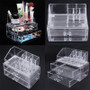 Portable Transparent Makeup Organizer Storage Box