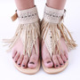 Summer New Bohemia Flat Women Sandals Tassel Woman Flip Flops Vintage Women Shoes Beach 915005