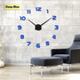 Living Room Wall Clocks Stickers