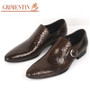fashion mens dress shoes genuine leather black brown wedding male shoes