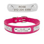 Free Personalized Engraving Leather Cat Collar